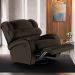 Poltrona do Papai Reclinável Kalie Glider Giratória Massagem FH9 PU Marrom - Mpozenato