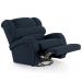 Poltrona do Papai Reclinável Kalie Glider Giratória Massagem FH9 Veludo Azul - Mpozenato