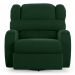 Poltrona do Papai Reclinável Kalie Glider Giratória Massagem FH9 Veludo Verde - Mpozenato