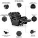 Poltrona do Papai Reclinável Kalie Glider Giratória USB FH9 PU Preto Brilho - Mpozenato