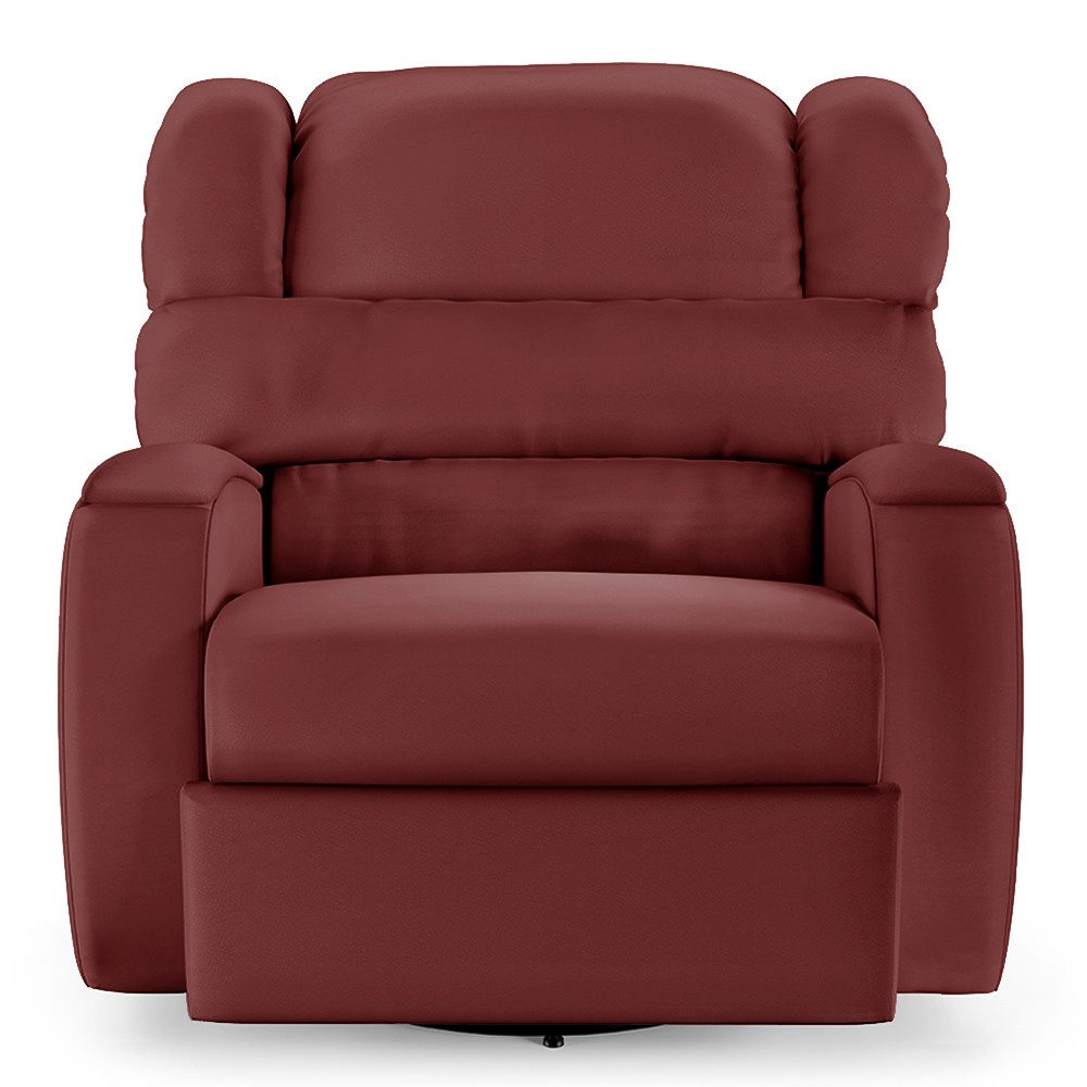 Poltrona do Papai Reclinável Kalie Glider Giratória USB FH9 PU Vermelho - Mpozenato