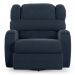 Poltrona do Papai Reclinável Kalie Glider Giratória USB FH9 Veludo Azul - Mpozenato