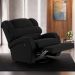 Poltrona do Papai Reclinável Kalie Glider Giratória USB FH9 Veludo Preto - Mpozenato