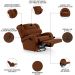 Poltrona do Papai Reclinável Kalie Glider Giratória USB FH9 Veludo Terracota - Mpozenato