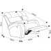 Poltrona do Papai Reclinável Kalie Manual Gatilho FH9 PU Branco - Mpozenato