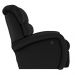 Poltrona do Papai Reclinável Kalie Manual Gatilho FH9 PU Preto - Mpozenato