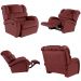 Poltrona do Papai Reclinável Kalie Manual Gatilho FH9 PU Vermelho - Mpozenato
