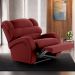 Poltrona do Papai Reclinável Kalie Power Elétrica FH9 Veludo Vermelho - Mpozenato