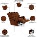 Poltrona do Papai Reclinável Kalie Power Elétrica USB FH9 Veludo Terracota - Mpozenato