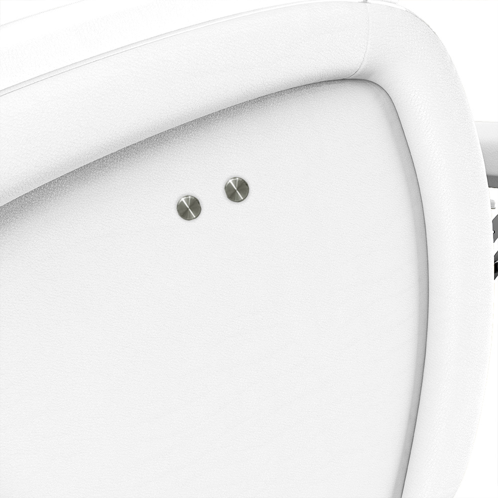 Poltrona do Papai Reclinável Kalie Power Touch FH9 PU Branco - Mpozenato