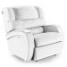 Poltrona do Papai Reclinável Kalie Power Touch FH9 PU Branco - Mpozenato