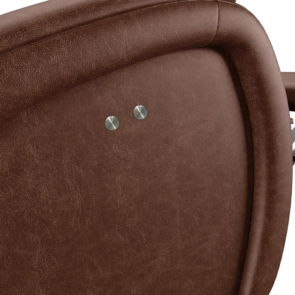 Poltrona do Papai Reclinável Kalie Power Touch FH9 PU Marrom Brilho - Mpozenato