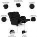 Poltrona do Papai Reclinável Kalie Power Touch FH9 PU Preto - Mpozenato