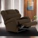 Poltrona do Papai Reclinável Kalie Power Touch FH9 Veludo Marrom - Mpozenato