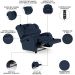 Poltrona do Papai Reclinável Kalie Power Touch Massagem FH9 PU Azul - Mpozenato
