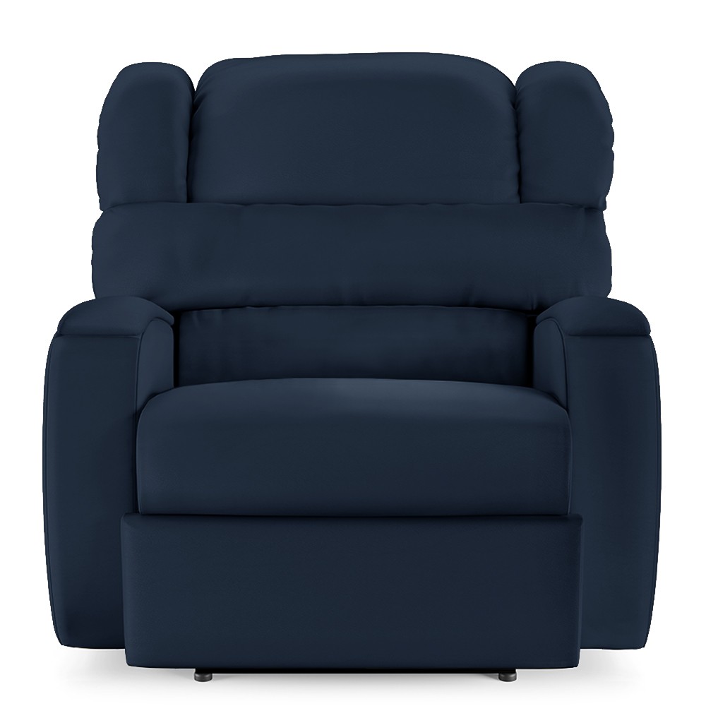 Poltrona do Papai Reclinável Kalie Power Touch Massagem FH9 PU Azul - Mpozenato