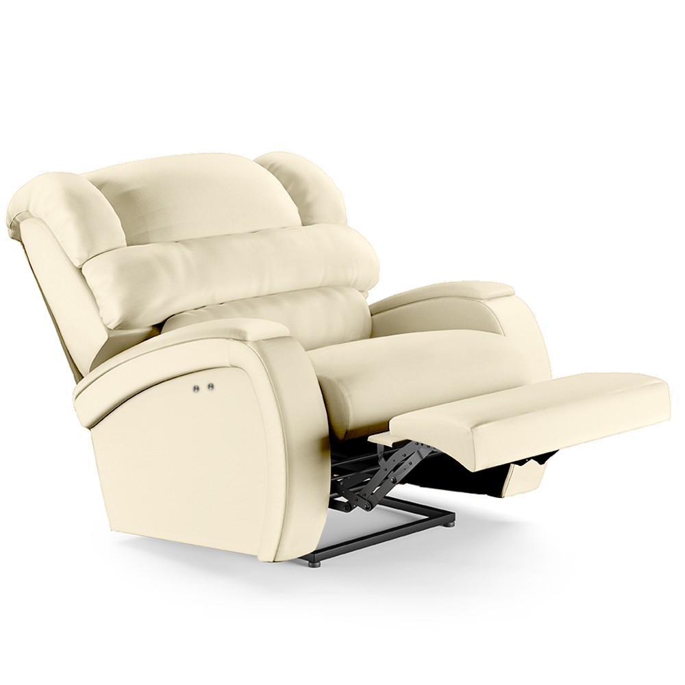 Poltrona do Papai Reclinável Kalie Power Touch Massagem FH9 PU Bege - Mpozenato