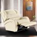 Poltrona do Papai Reclinável Kalie Power Touch Massagem FH9 PU Bege - Mpozenato