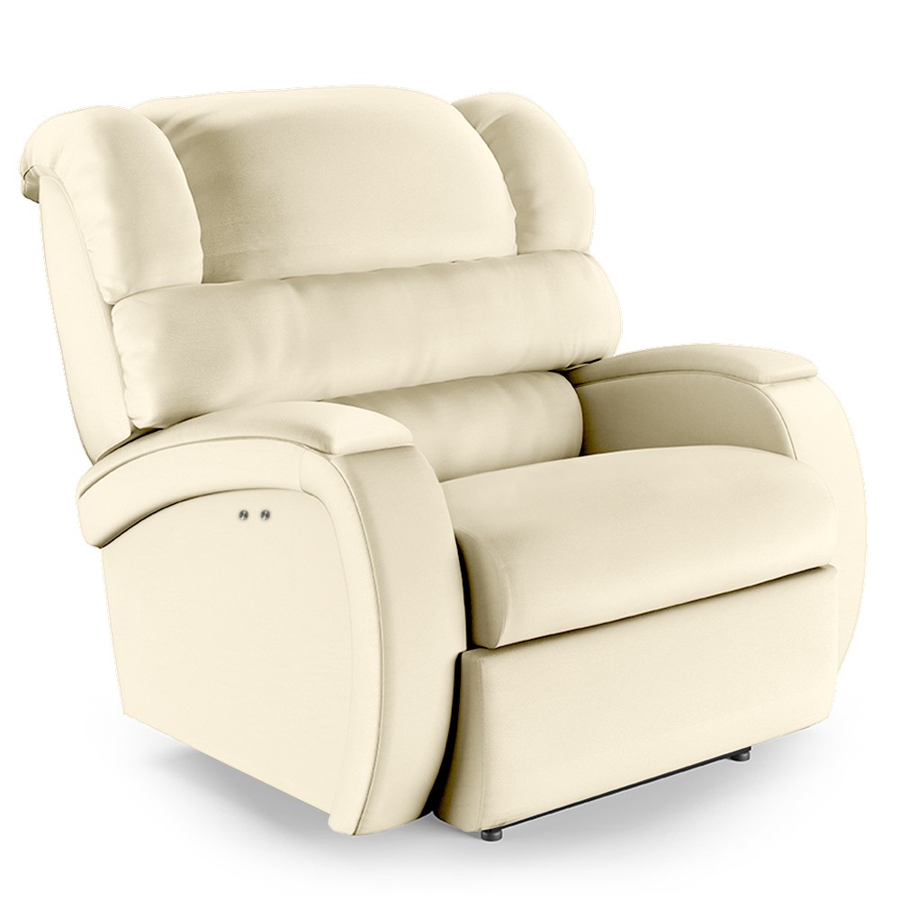 Poltrona do Papai Reclinável Kalie Power Touch Massagem FH9 PU Bege - Mpozenato