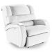 Poltrona do Papai Reclinável Kalie Power Touch Massagem FH9 PU Branco - Mpozenato