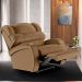Poltrona do Papai Reclinável Kalie Power Touch Massagem FH9 PU Caramelo - Mpozenato