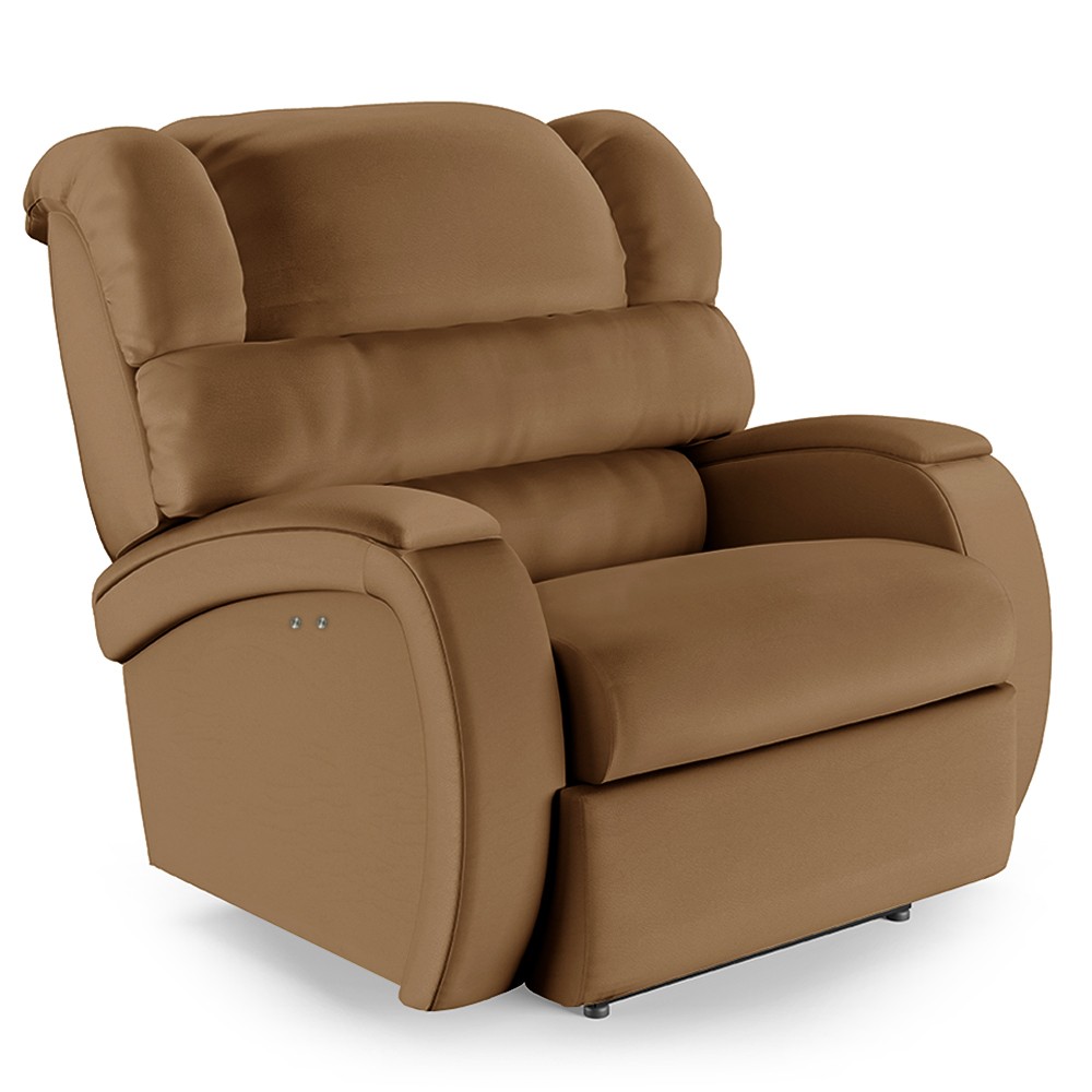 Poltrona do Papai Reclinável Kalie Power Touch Massagem FH9 PU Caramelo - Mpozenato