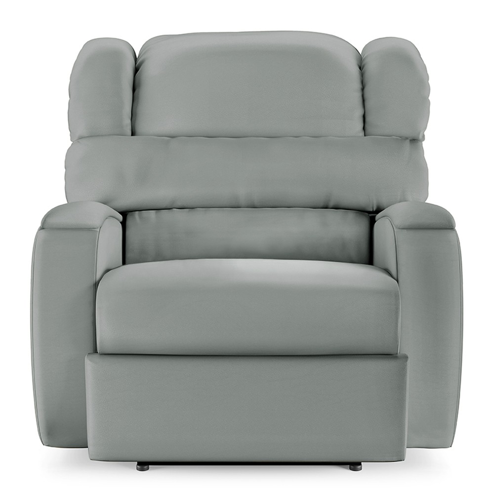 Poltrona do Papai Reclinável Kalie Power Touch Massagem FH9 PU Cinza - Mpozenato