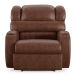 Poltrona do Papai Reclinável Kalie Power Touch Massagem FH9 PU Marrom Brilho - Mpozenato