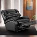 Poltrona do Papai Reclinável Kalie Power Touch Massagem FH9 PU Preto Brilho - Mpozenato