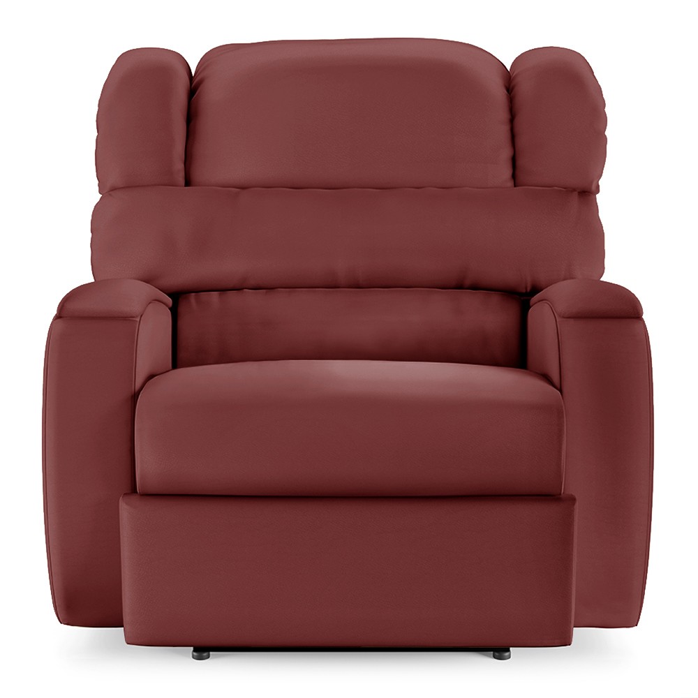 Poltrona do Papai Reclinável Kalie Power Touch Massagem FH9 PU Vermelho - Mpozenato