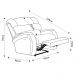 Poltrona do Papai Reclinável Kalie Power Touch Massagem FH9 Veludo Azul - Mpozenato