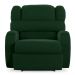 Poltrona do Papai Reclinável Kalie Power Touch Massagem FH9 Veludo Verde - Mpozenato
