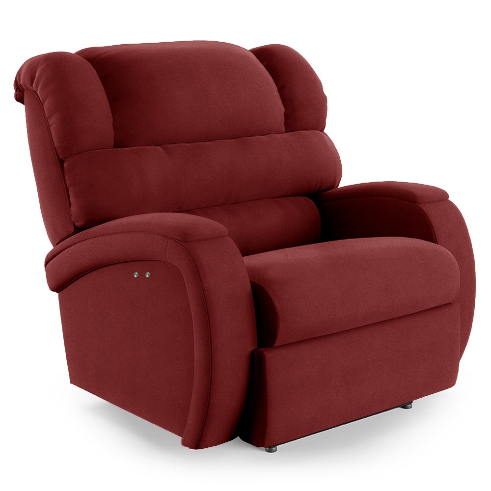 Poltrona do Papai Reclinável Kalie Power Touch Massagem FH9 Veludo Vermelho - Mpozenato