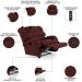 Poltrona do Papai Reclinável Kalie Power Touch Massagem FH9 Veludo Vinho - Mpozenato