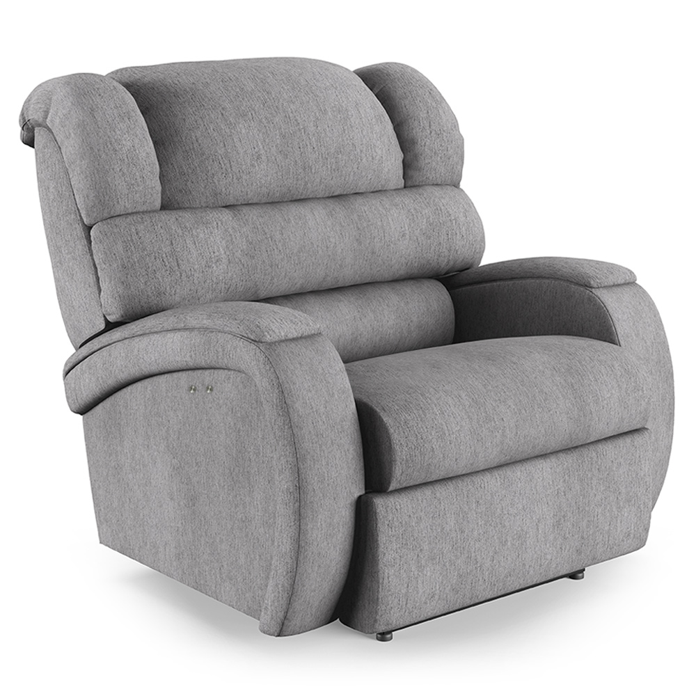 Poltrona do Papai Reclinável Kalie Power Touch USB FH9 Linho Cinza - Mpozenato