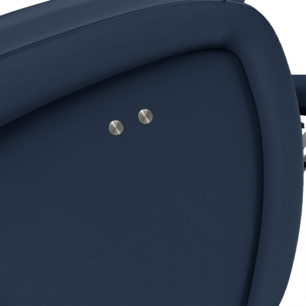 Poltrona do Papai Reclinável Kalie Power Touch USB FH9 PU Azul - Mpozenato