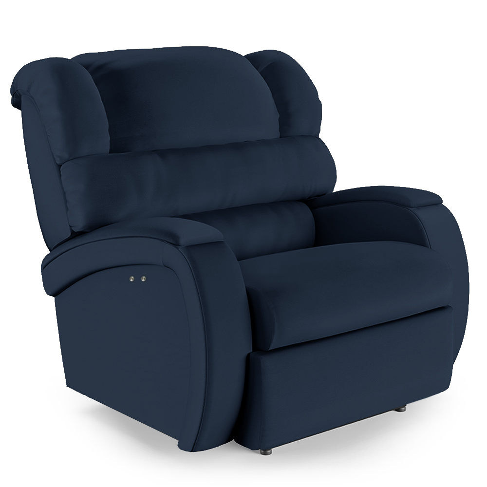 Poltrona do Papai Reclinável Kalie Power Touch USB FH9 PU Azul - Mpozenato