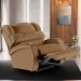 Poltrona do Papai Reclinável Kalie Power Touch USB FH9 PU Caramelo - Mpozenato
