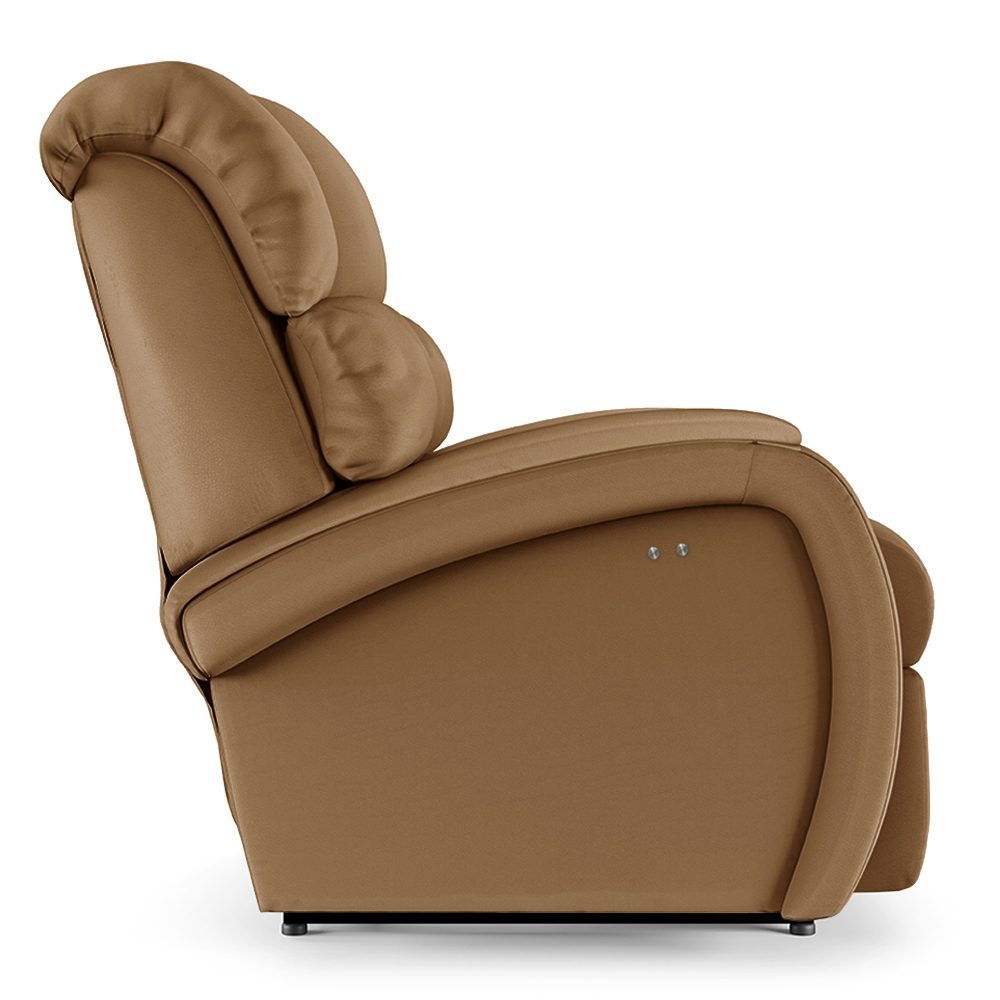 Poltrona do Papai Reclinável Kalie Power Touch USB FH9 PU Caramelo - Mpozenato