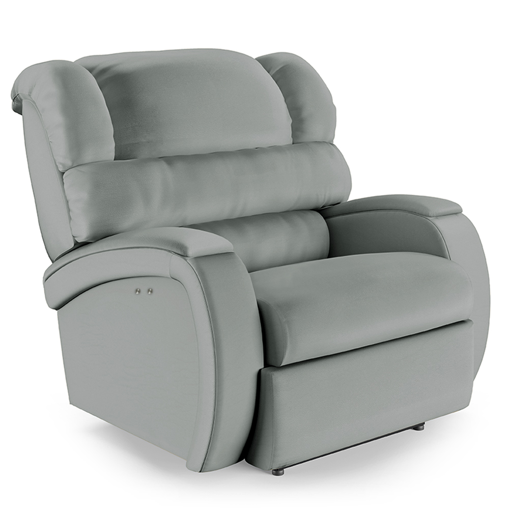 Poltrona do Papai Reclinável Kalie Power Touch USB FH9 PU Cinza - Mpozenato