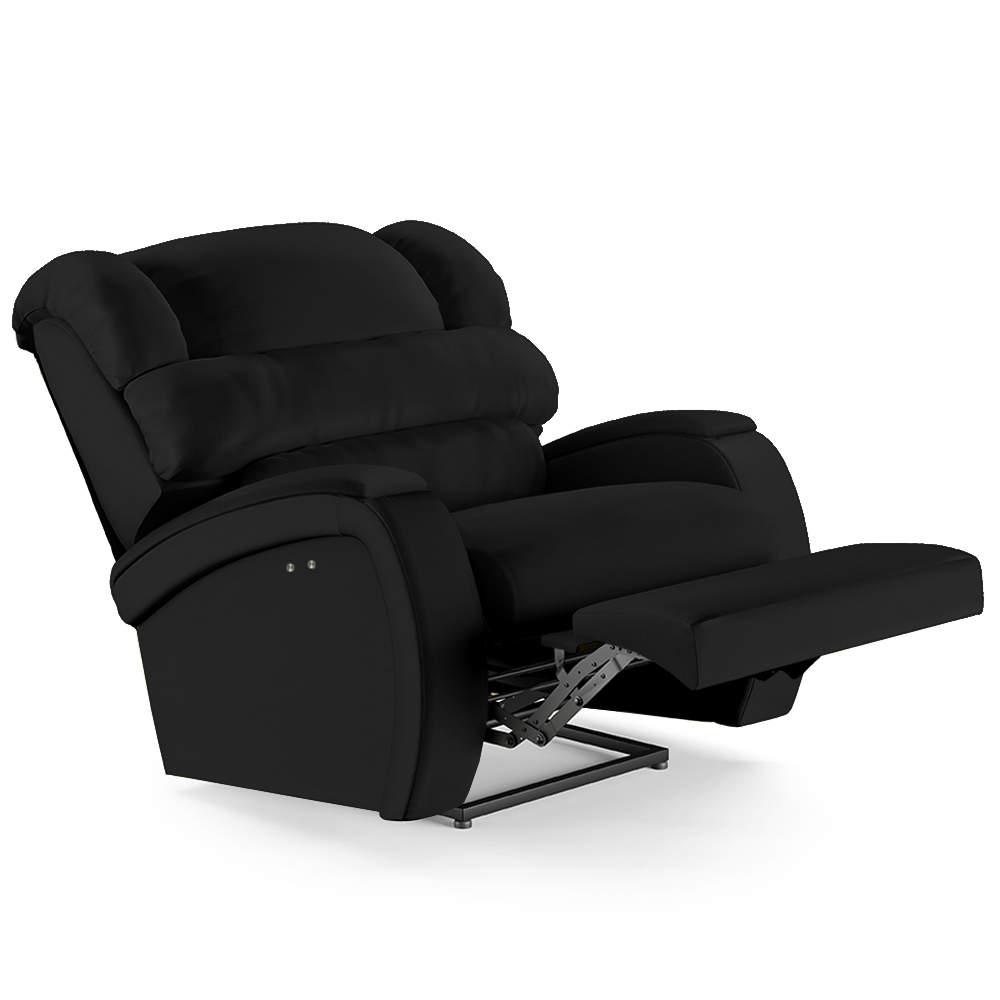 Poltrona do Papai Reclinável Kalie Power Touch USB FH9 PU Preto - Mpozenato
