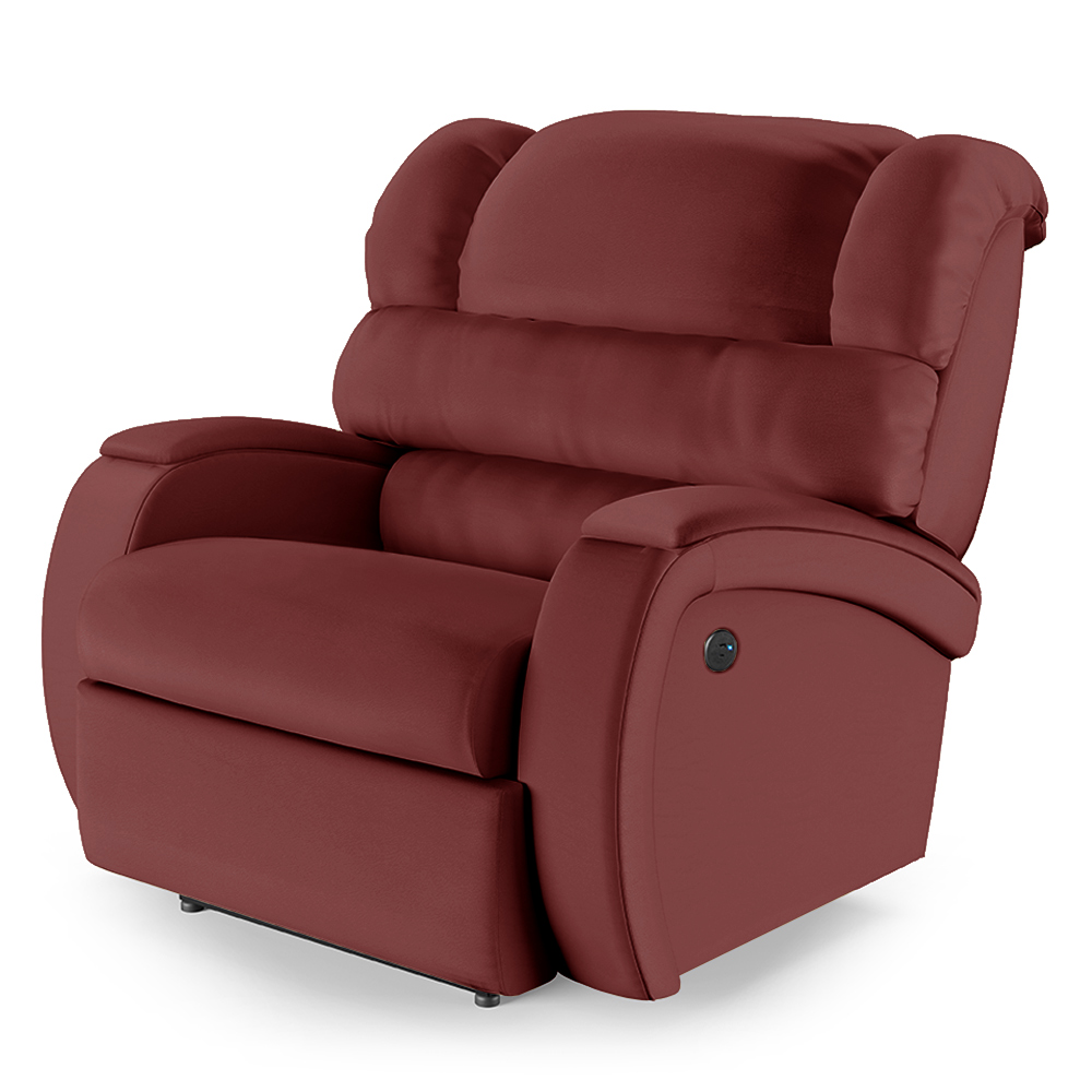 Poltrona do Papai Reclinável Kalie Power Touch USB FH9 PU Vermelho - Mpozenato