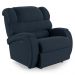 Poltrona do Papai Reclinável Kalie Power Touch USB FH9 Veludo Azul - Mpozenato