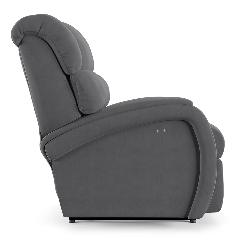 Poltrona do Papai Reclinável Kalie Power Touch USB FH9 Veludo Cinza - Mpozenato