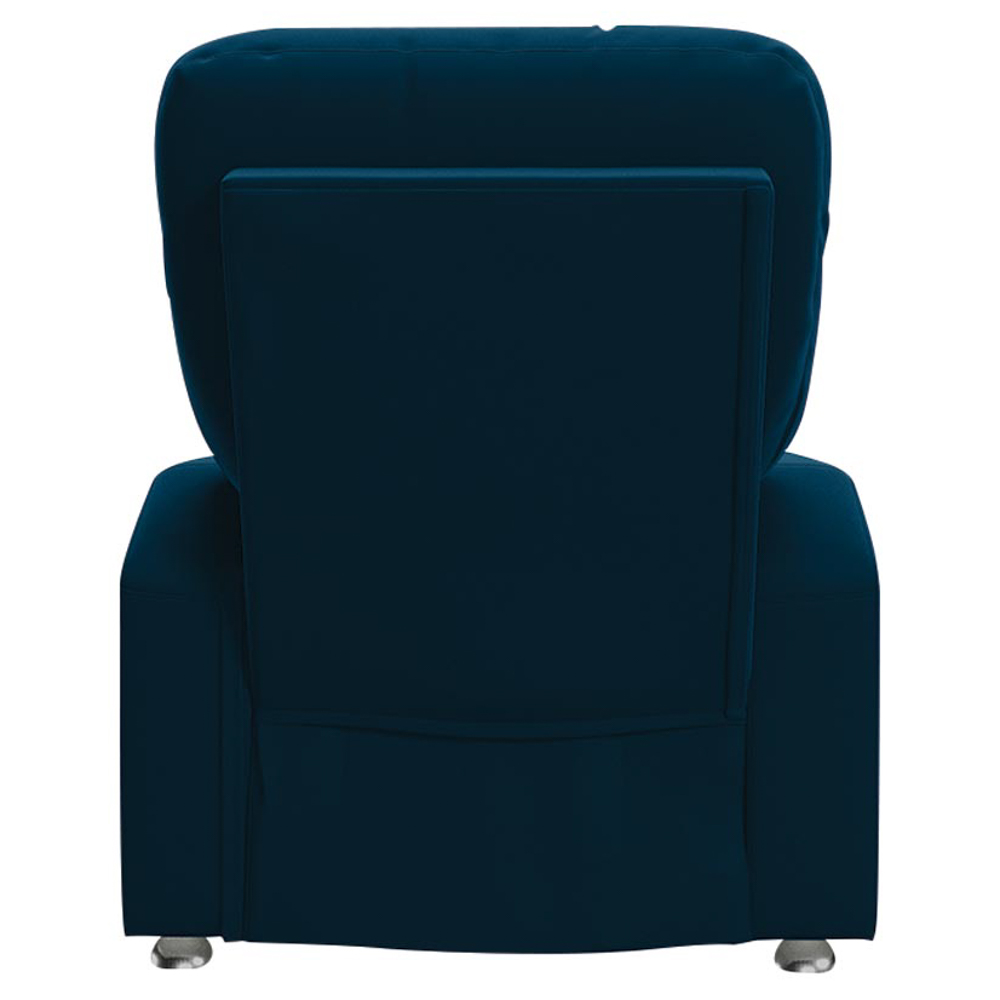 Poltrona do Papai Reclinável Para Cinema Praddo FH9 Veludo Azul Marinho - Mpozenato