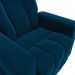 Poltrona do Papai Reclinável Para Cinema Praddo FH9 Veludo Azul Marinho - Mpozenato
