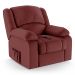 Poltrona do Papai Reclinável Pietra Controle Power Elétrico FH9 PU Vermelho - Mpozenato