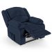 Poltrona do Papai Reclinável Pietra Controle Power Elétrico USB FH9 PU Azul - Mpozenato