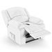 Poltrona do Papai Reclinável Pietra Controle Power Elétrico USB FH9 PU Branco - Mpozenato