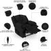 Poltrona do Papai Reclinável Pietra Controle Power Elétrico USB FH9 PU Preto - Mpozenato